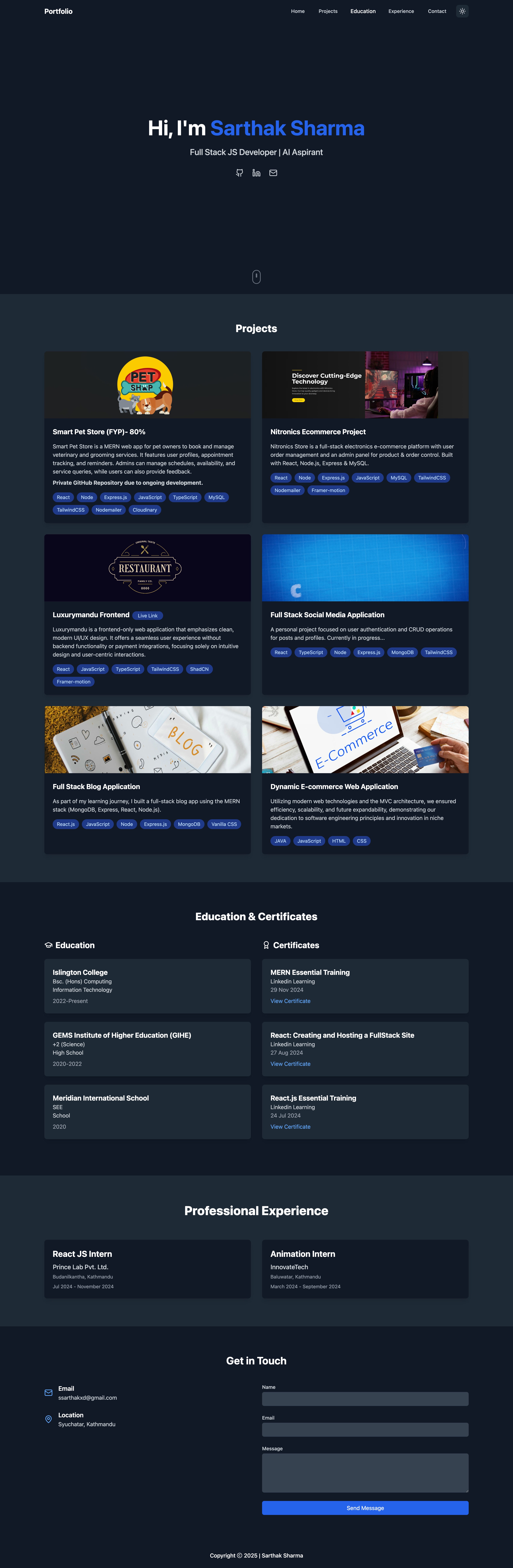 Version 1.0 - Initial Portfolio
