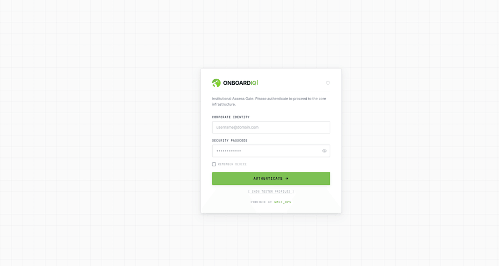 OnboardIQ - B2B Onboarding Platform — Overview