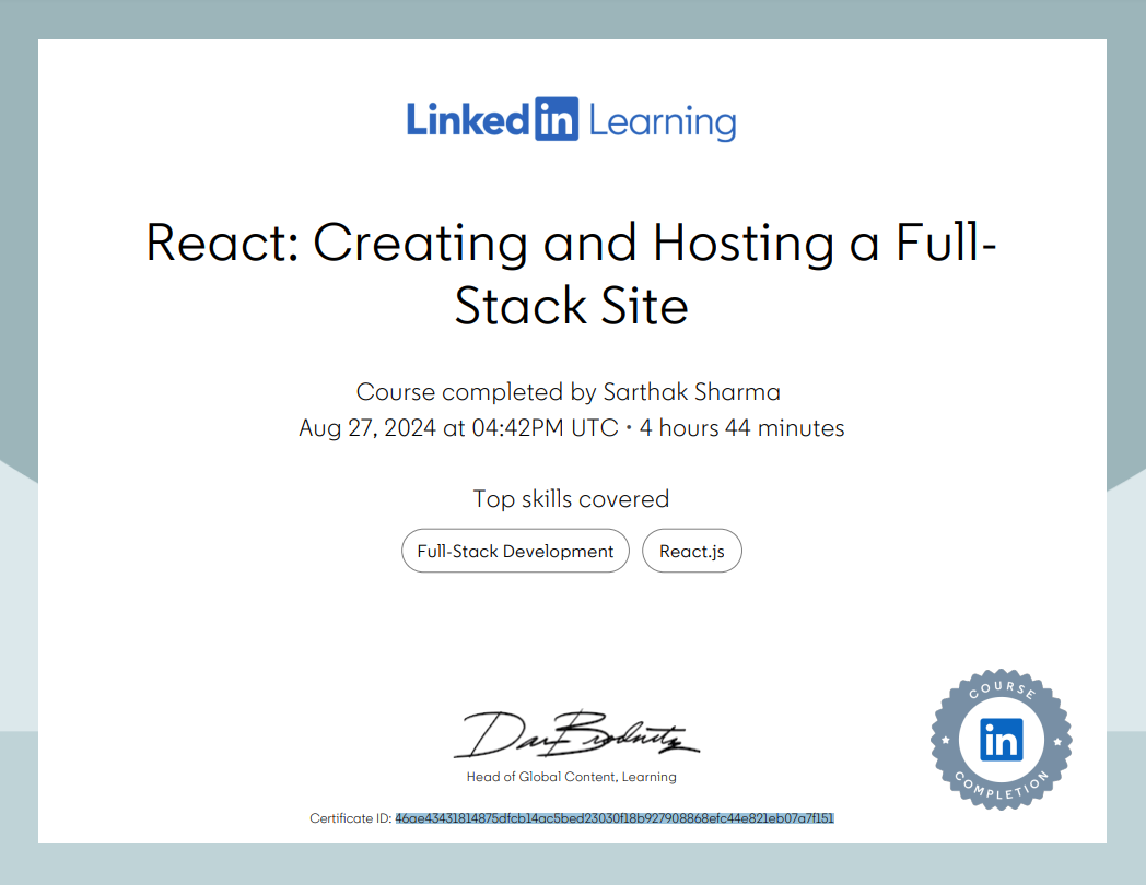 Creating and Hosting a FullStack Site